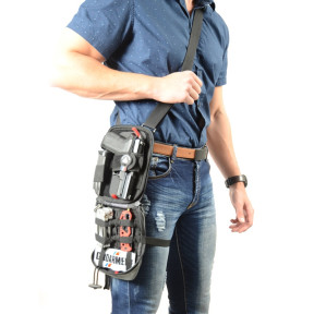 Bolsa discreta para porte de arma de civil Bronx Gris Claro - Dimatex