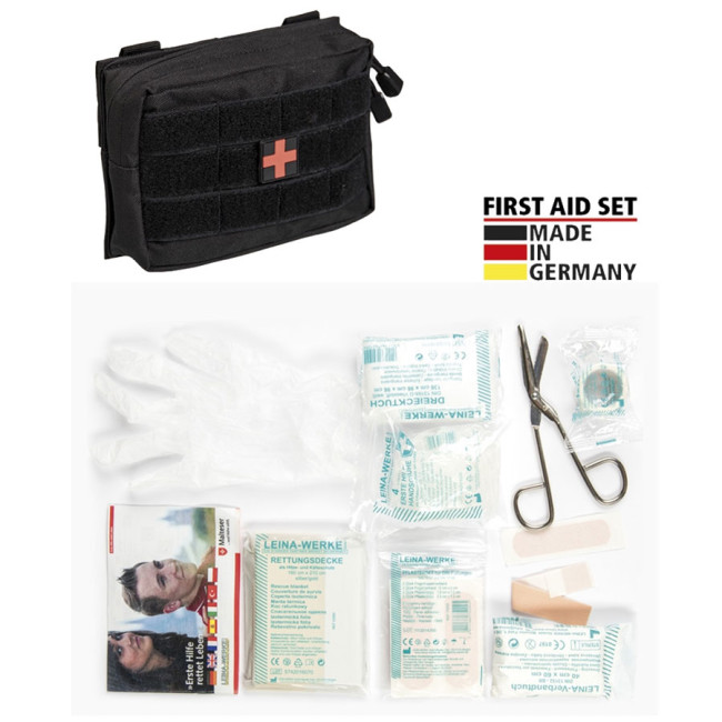 Erste-Hilfe-Set Leina Pro, 25-teilig, schwarz - Miltec