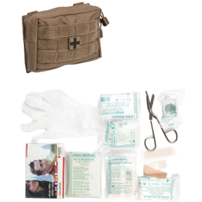 Kit de premier secours Leina Pro. de 25 pièces coyote - Miltec