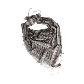 Echarpe shemagh blanche/noire - Miltec