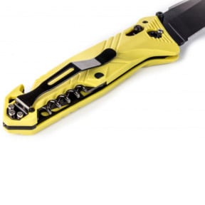 Canivete C.A.C.® (lâmina serrilhada) - Amarelo - TB Outdoor