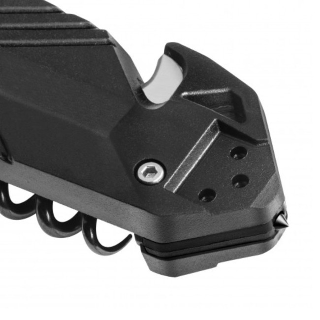 Cac® Schwarzes PA6 Taschenmesser mit Wellenschliff - TB Outdoor