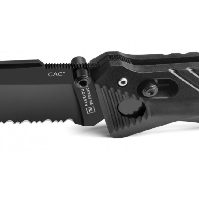 Taschenmesser Cac® mit Wellenschliff PA6 schwarz - TB Outdoor