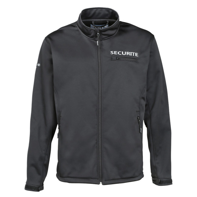 Bluzon Softshell Wolf security czarny - CityGuard