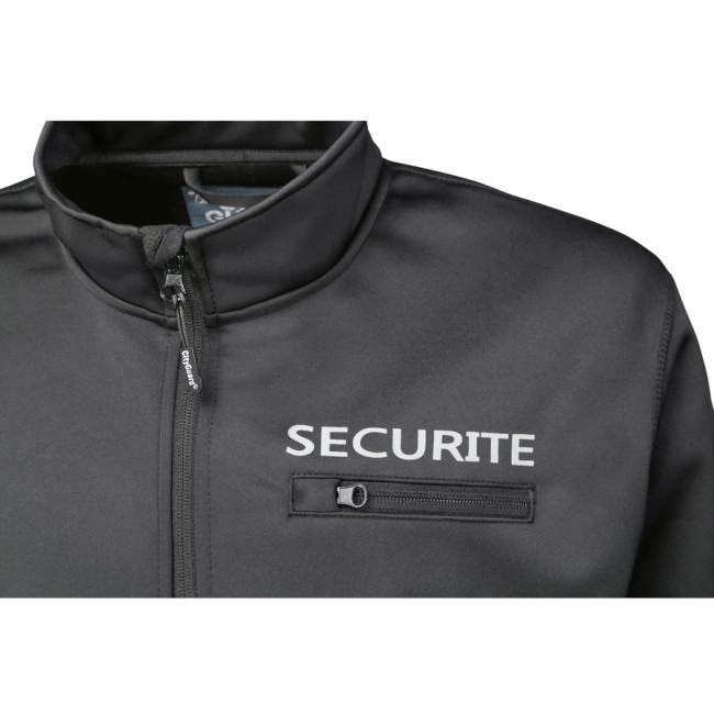 Bluza Softshell Wolf bezpieczeństwo czarna - CityGuard