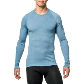 Langarm-T-Shirt Crewneck Lite Blau - Woolpower