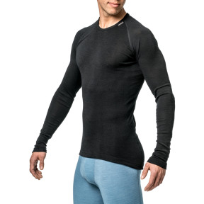 Langarm-T-Shirt Crewneck LITE schwarz - Woolpower