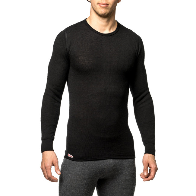Tee-shirt manches longues Crewneck 200 noir - Woolpower Tee-shirt manches longues Crewneck 200 noir - Woolpower