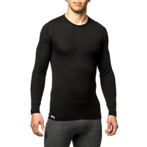 Tee-shirt manches longues Crewneck 200 noir - Woolpower