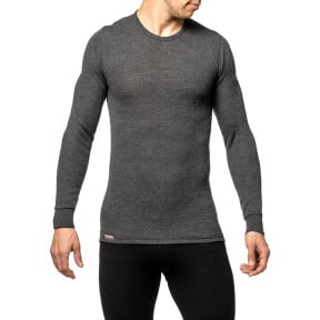 T-shirt lange mouwen Crewneck 200 grijs - Woolpower