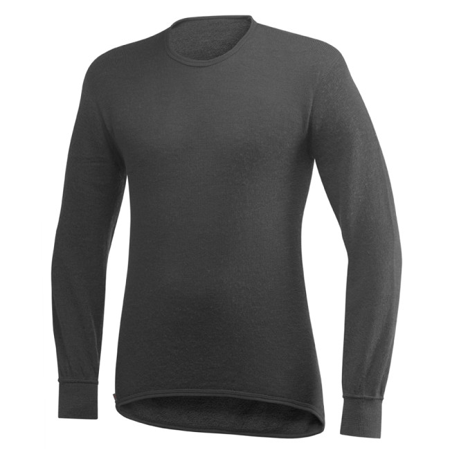 Koszulka z długimi rękawami Crewneck 200 szara - Woolpower