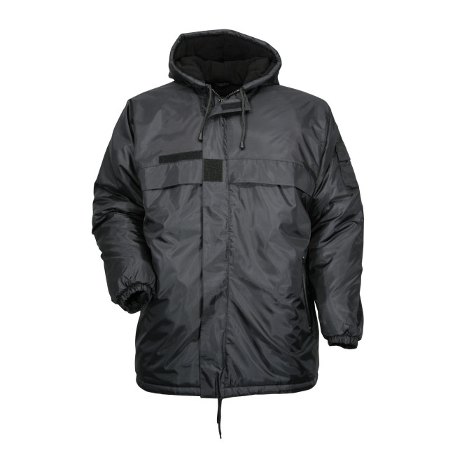 Gevoerde waterdichte windbreaker zwart