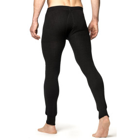 Collant long avec zip Johns 200 noir - Woolpower