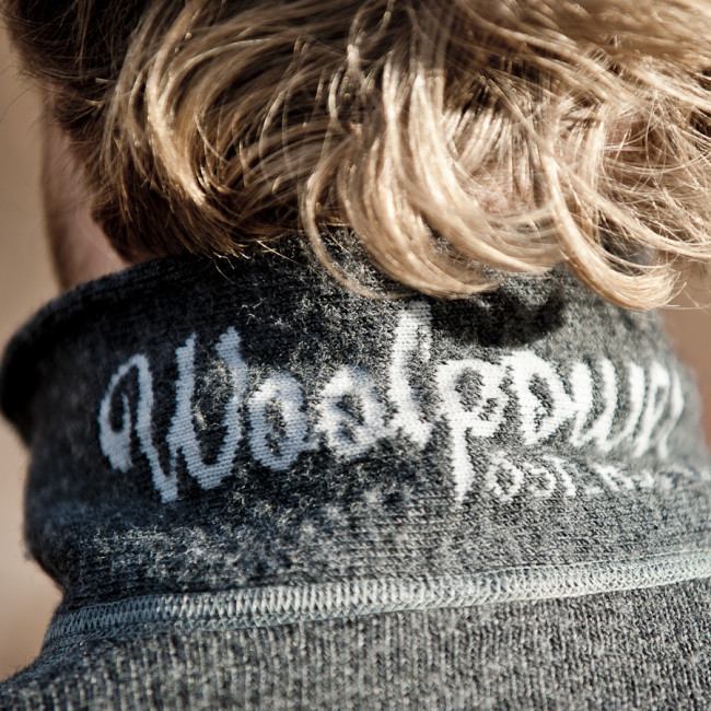 Wolljacke mit Reißverschluss Full Zip 400 grau - Woolpower