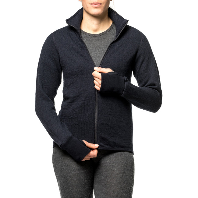Gilet à fermeture zip Full zip jacket 400 bleu marine - Woolpower