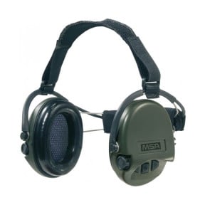 Casque anti-bruit avec serre-nuque en tissu noir Suprême Pro-X (SNR : 24db) - Vert Olive - MSA Sordin