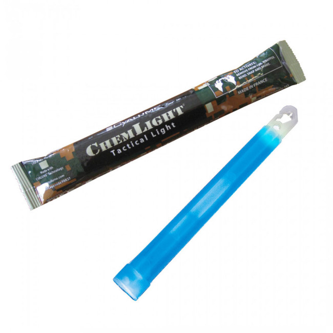 Bâton lumineux Chemlight 15 cm - 8 heures - bleu - Cyalume Bâton lumineux Chemlight 15 cm - 8 heures - bleu - Cyalume