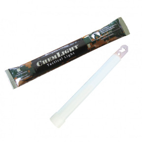 Bâton lumineux Chemlight 15 cm - 8 heures - blanc - Cyalume