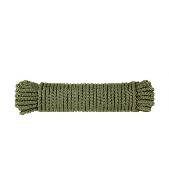 Drisse corde 7 mm - longueur 15 m vert olive - TOE Concept