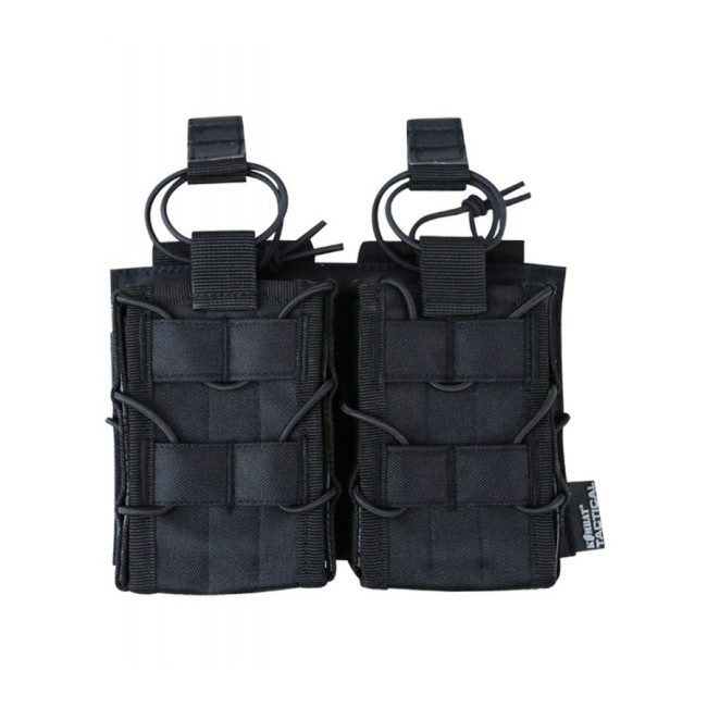 Porte chargeur DOUBLE delta noir - Kombat Tactical Porte chargeur DOUBLE delta noir - Kombat Tactical