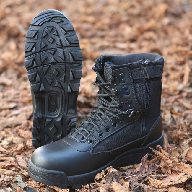 Buty taktyczne Rangers Boot z zamkiem czarne - Brandit