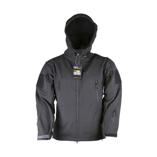 Kurtka Softshell Patriot czarna - Kombat Tactical