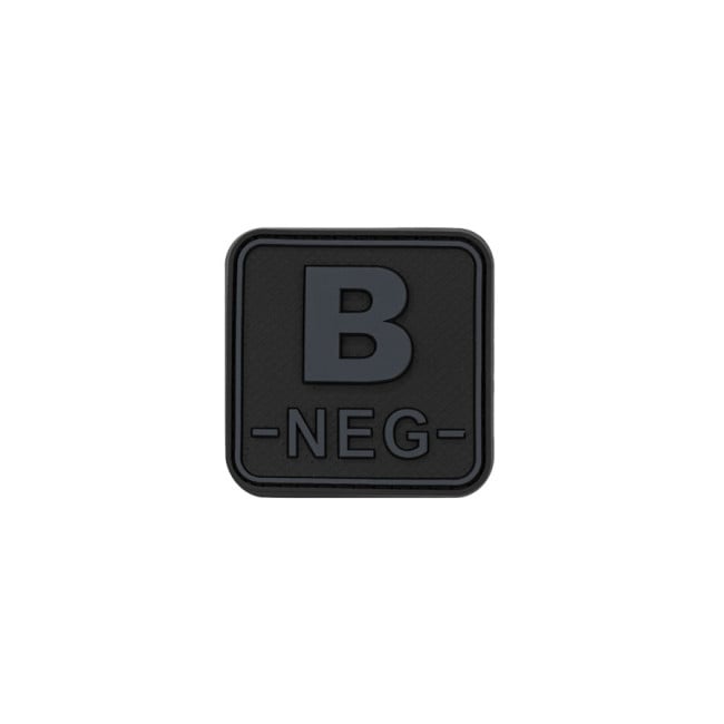 Patch carré groupe sanguin B- blackops - JTG