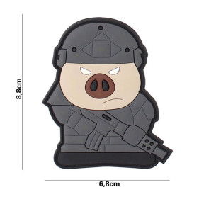 Patch 3D taktyczna świnia z PVC - 101 Inc