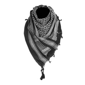 Echarpe Shemagh noir/blanche - Miltec