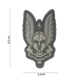3D Spartan patch grijs in PVC - 101 Inc
