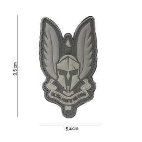 Patch 3D Spartan gris en PVC - 101 Inc