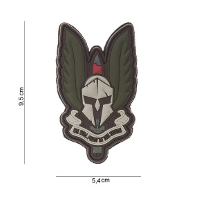 3D Spartan Patch grau/grün aus PVC - 101 Inc