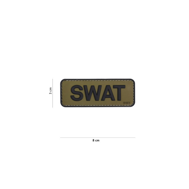 3D PVC-Patch "SWAT" grün/schwarz - 101 Inc