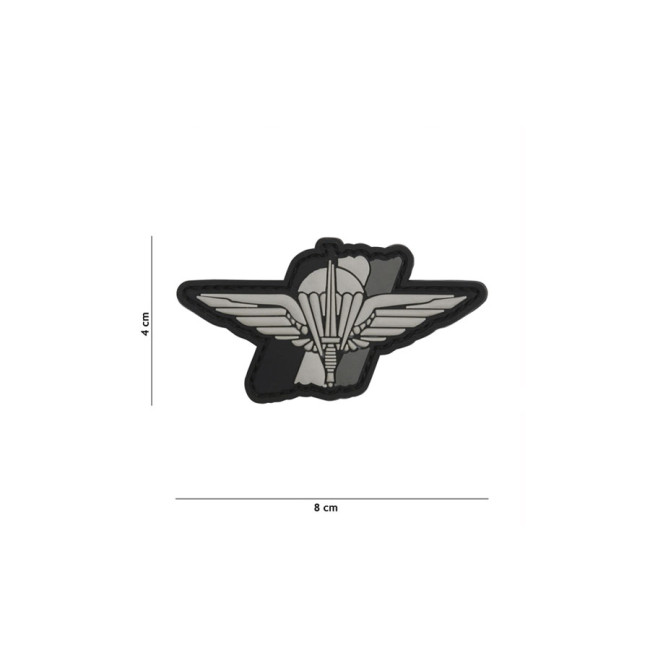 3D gevleugelde para patch in PVC grijs - 101 Inc