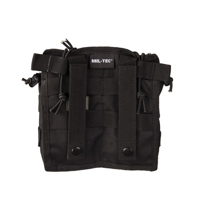 Porte chargeur double MOLLE Open Top noir - Miltec