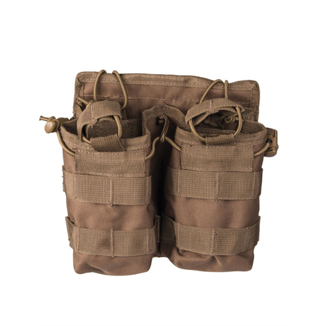 Dubbele magazijnhouder MOLLE Open Top coyote - Miltec