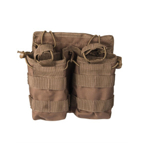 Dubbele magazijnhouder MOLLE Open Top coyote - Miltec