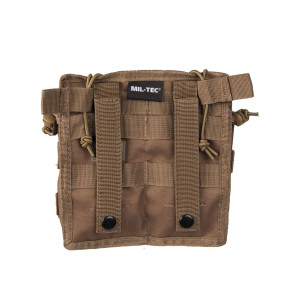 Porte chargeur double MOLLE Open Top coyote - Miltec