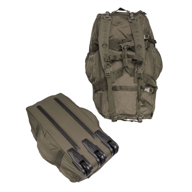 Sac commando à roulettes 118L vert olive - Miltec