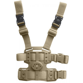 Dijbeenplaat 2 riemen 8K18 Tan - Vega Holster