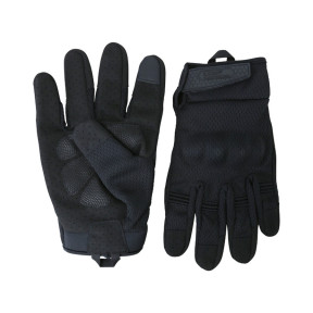Recon Tactical Handschuhe mit Knöchelschutz Schwarz - Kombat Tactical