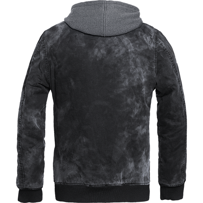 Veste Dayton Sweat Capuche délavé noir - Brandit