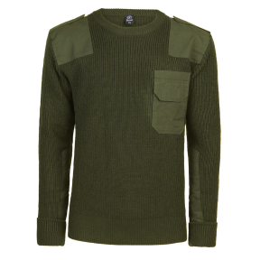 Pullover mit Rundhalsausschnitt BW grün - Brandit