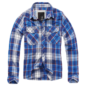 Chemise Flanelle à Carreaux Bleu - Brandit