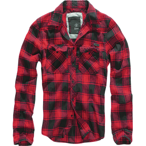 Chemise Flanelle à Carreaux Rouge & Noir - Brandit
