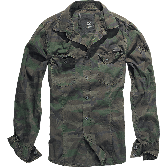 Koszula Slimfit Dopasowana Woodland - Brandit