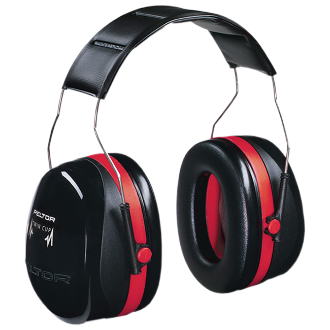Casque Peltor Optime III Rouge & Noir - GK Pro
