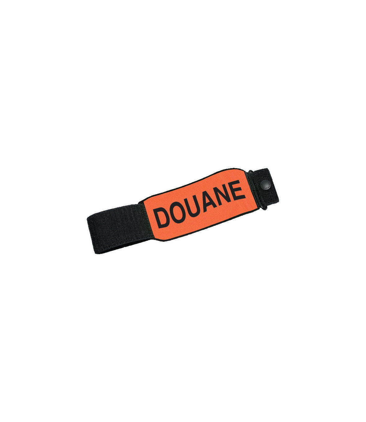 Brassard Orange Fluo pour Sécurité, Douane, Pompier - Visibilité