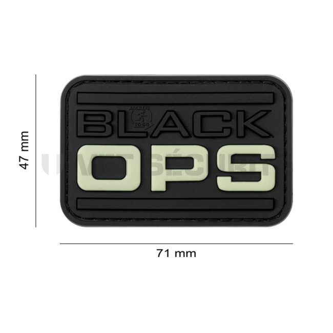 Patch rectangulaire Black OPS Photoluminescent - JTG