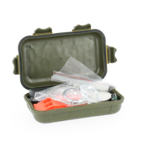 Kit de sobrevivência de combate verde à prova de água - Fosco Industries